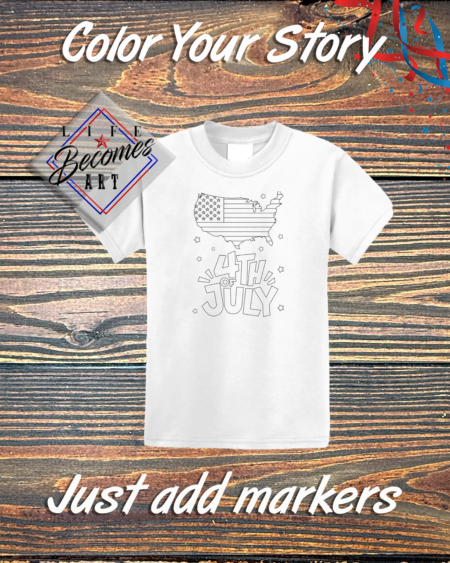 Color Your Story - Children's Shirts