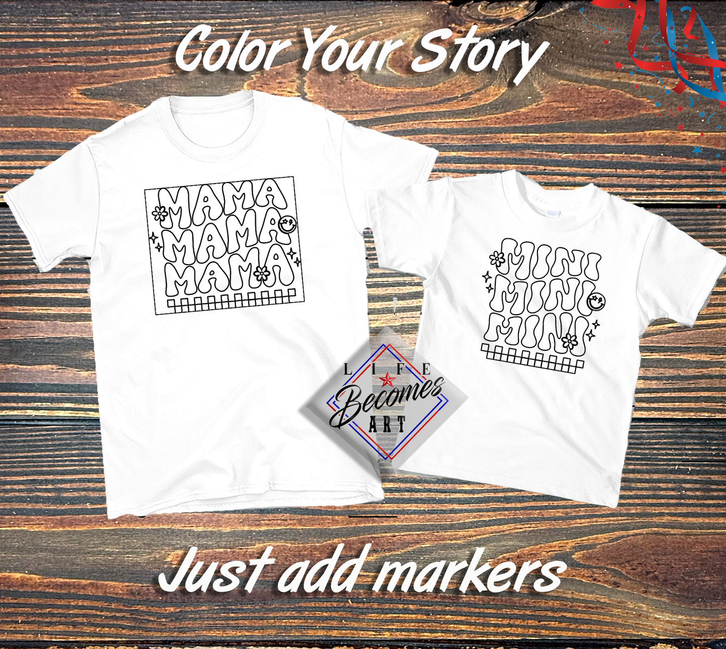 Mommy & Me Color Your Story - Children's Shirts
