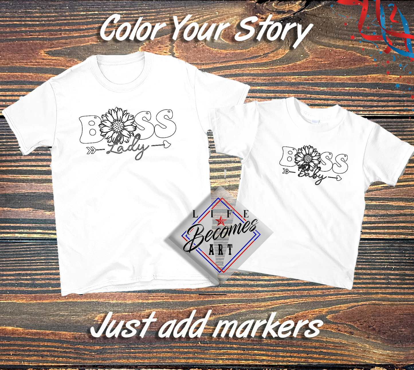 Mommy & Me Color Your Story - Children's Shirts