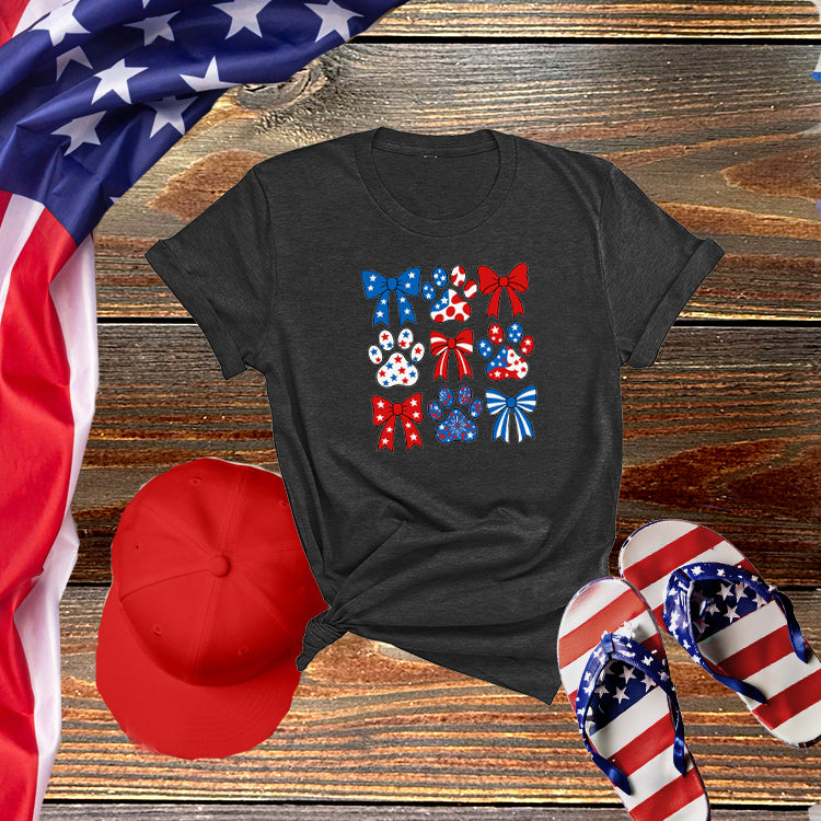 Paws & Bows Patriotic Tee