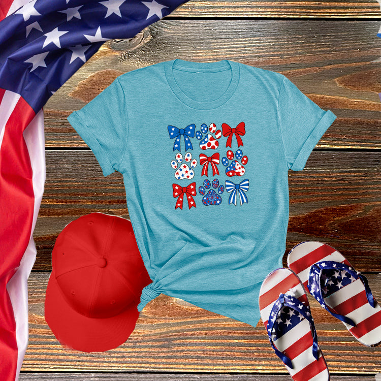 Paws & Bows Patriotic Tee