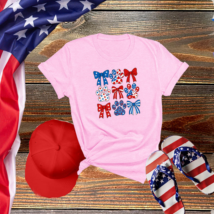 Paws & Bows Patriotic Tee