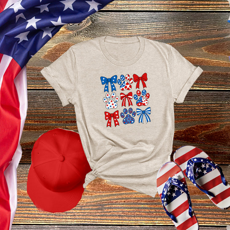 Paws & Bows Patriotic Tee
