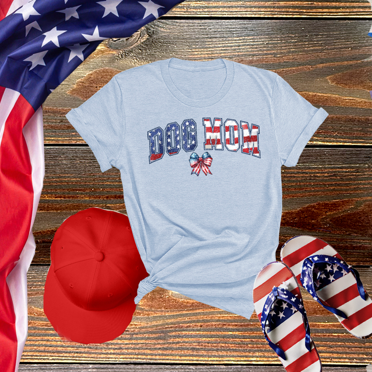 Patriotic Dog Mom Tee