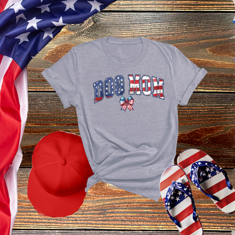 Patriotic Dog Mom Tee