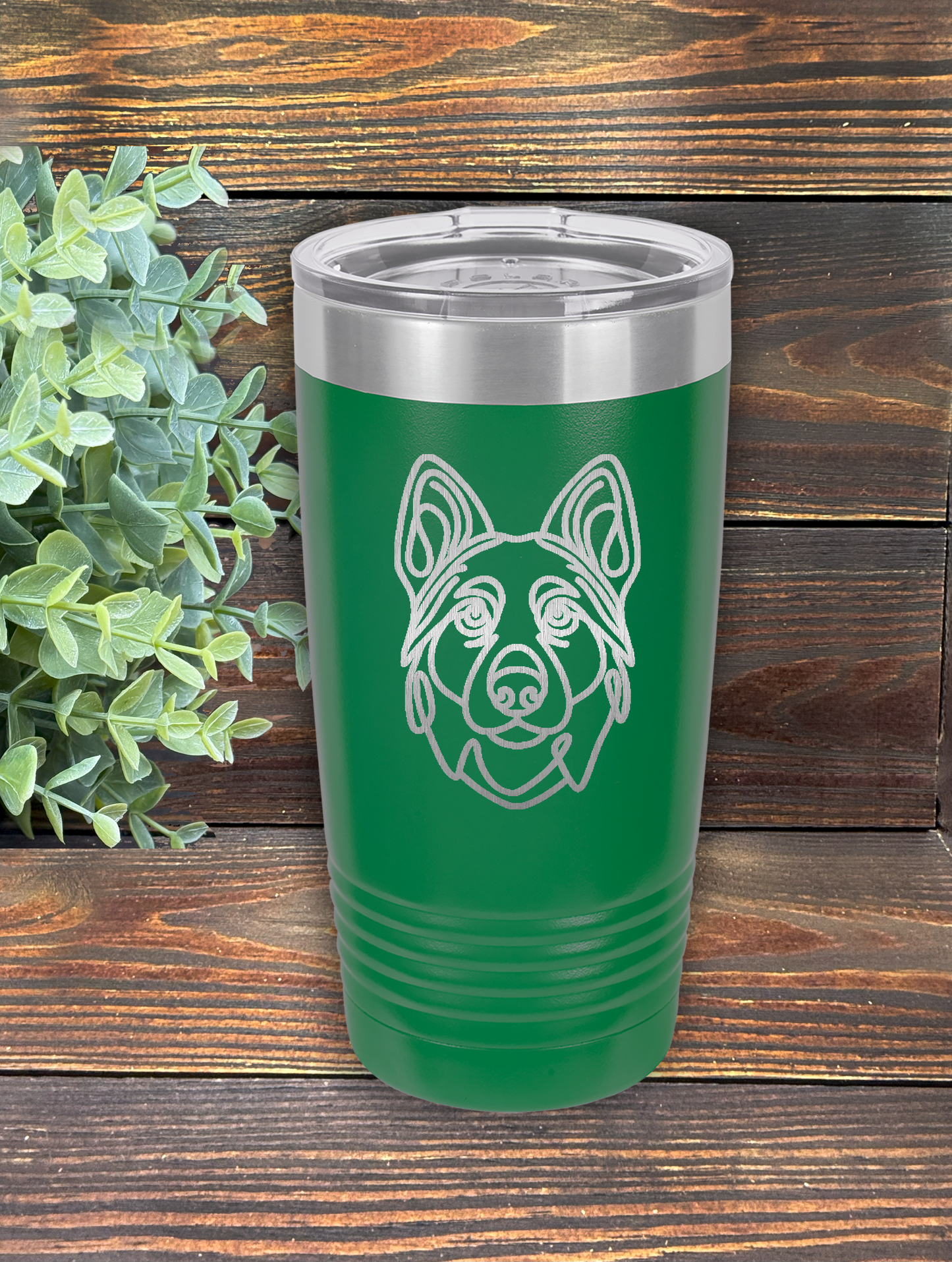 German Shepherd 20 oz. Custom Stainless Steel Polar Camel Travel Mug