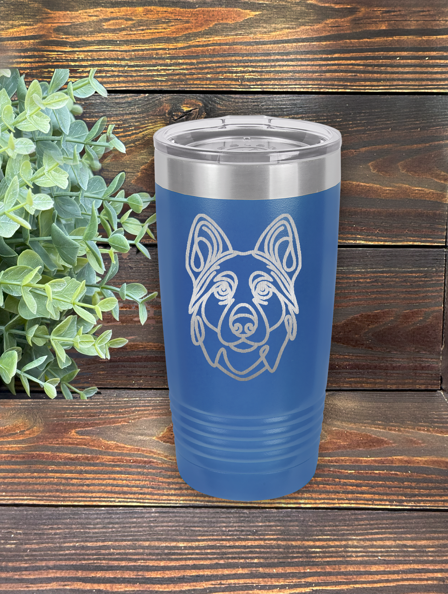 German Shepherd 20 oz. Custom Stainless Steel Polar Camel Travel Mug
