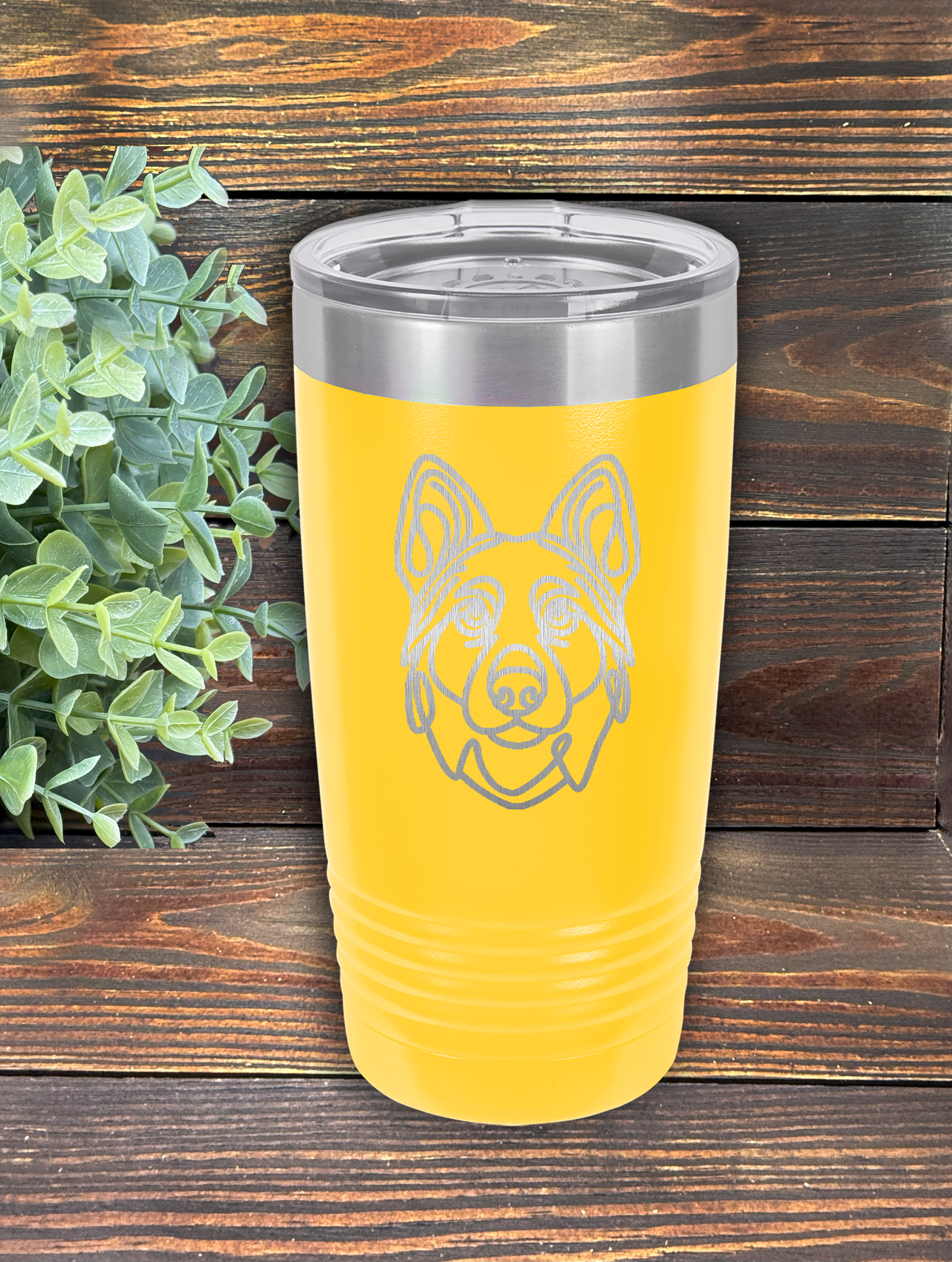 German Shepherd 20 oz. Custom Stainless Steel Polar Camel Travel Mug