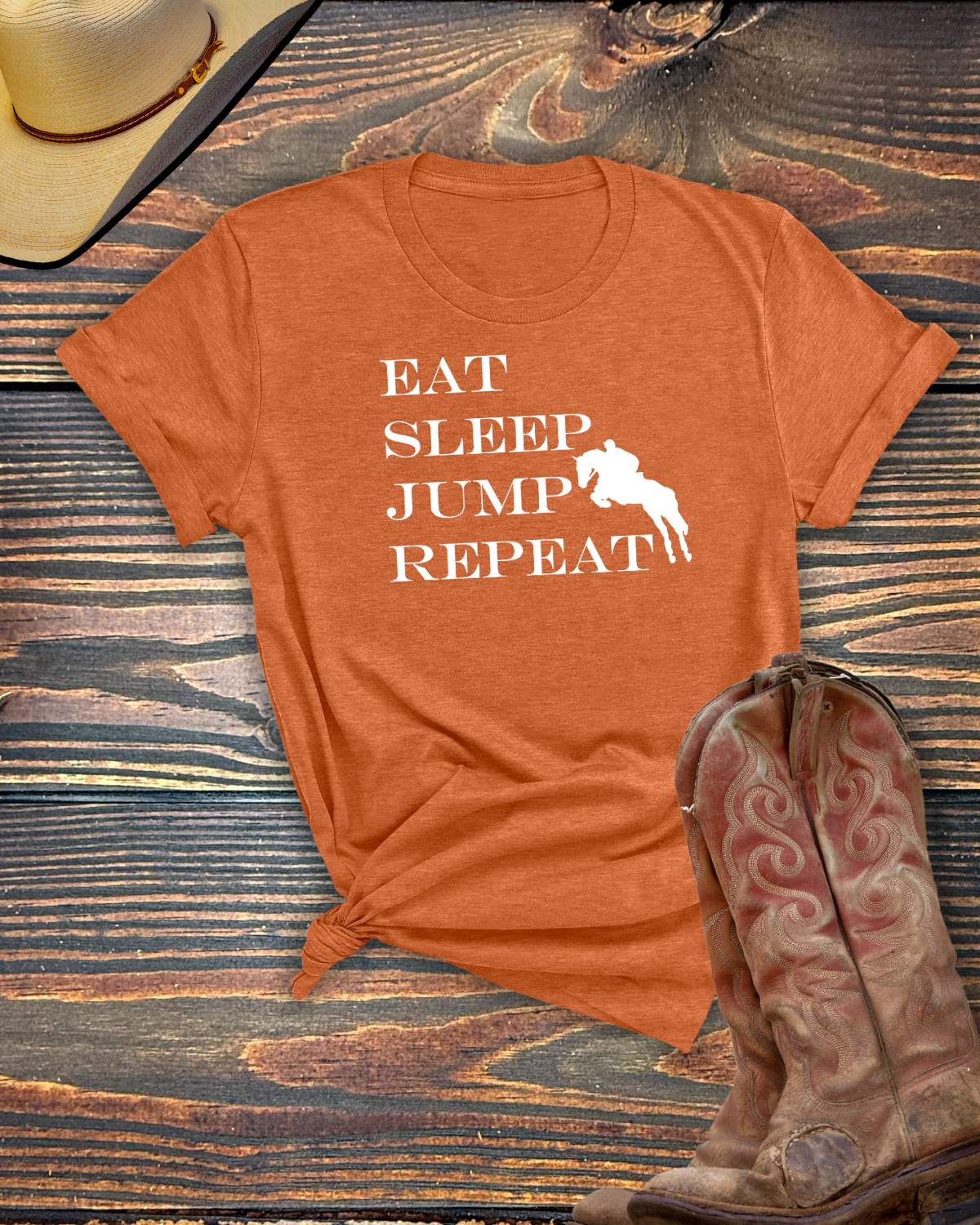 Eat Sleep Jump Repeat Tshirt