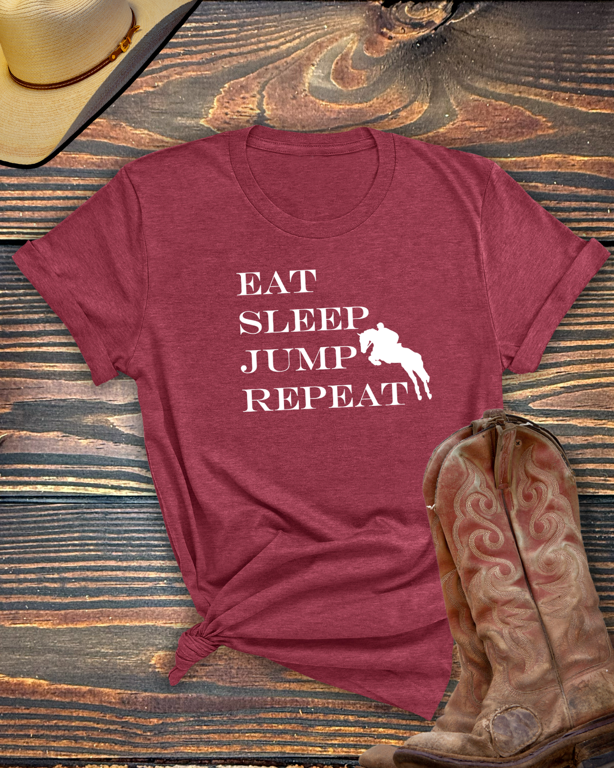 Eat Sleep Jump Repeat Tshirt