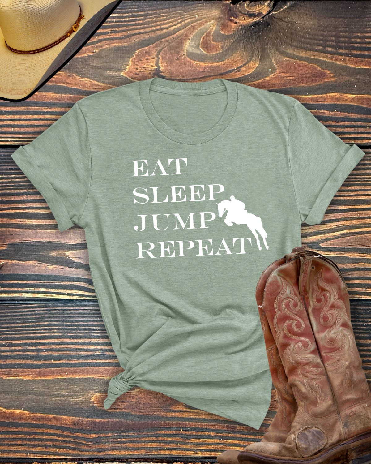 Eat Sleep Jump Repeat Tshirt