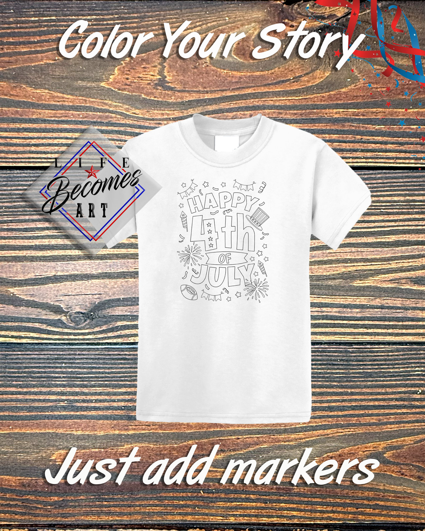Color Your Story - Children's Shirts