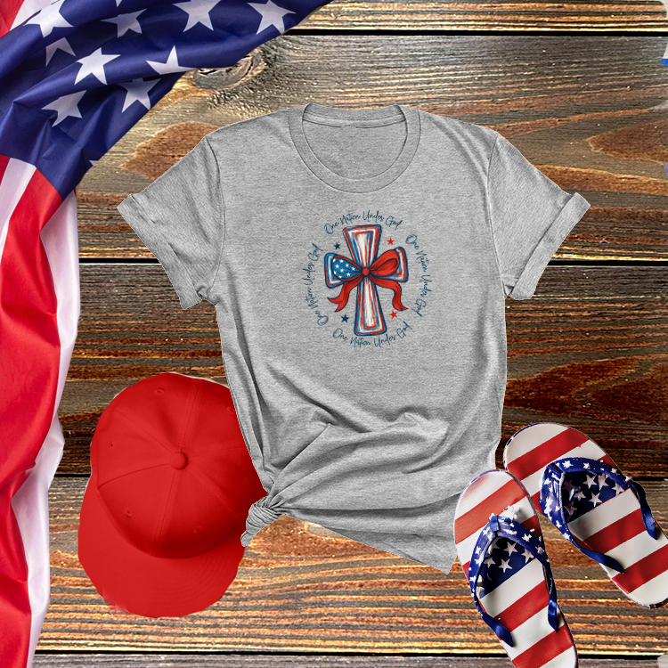 One Nation Under God Patriotic Cross