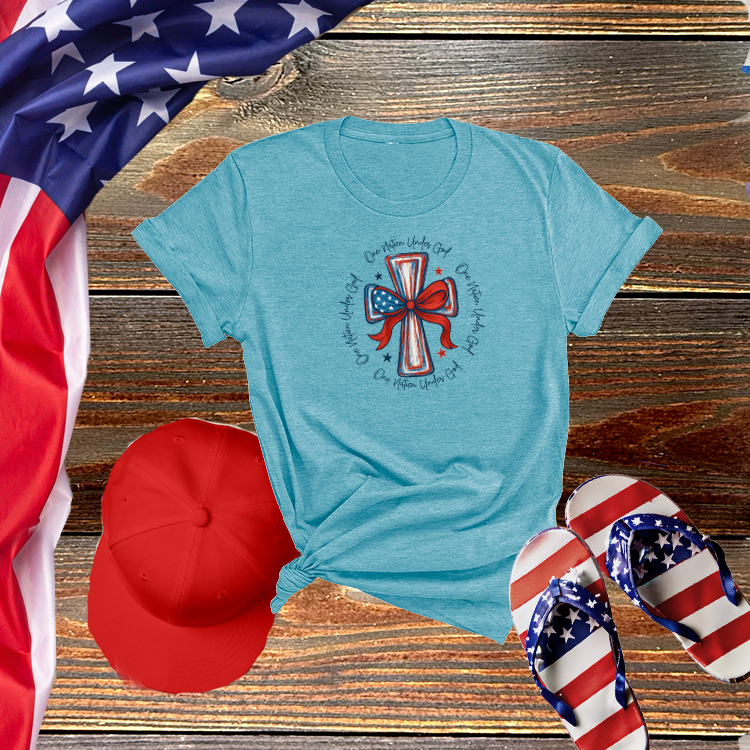 One Nation Under God Patriotic Cross