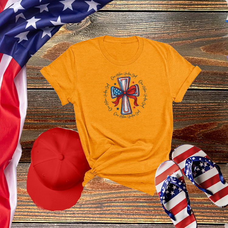 One Nation Under God Patriotic Cross