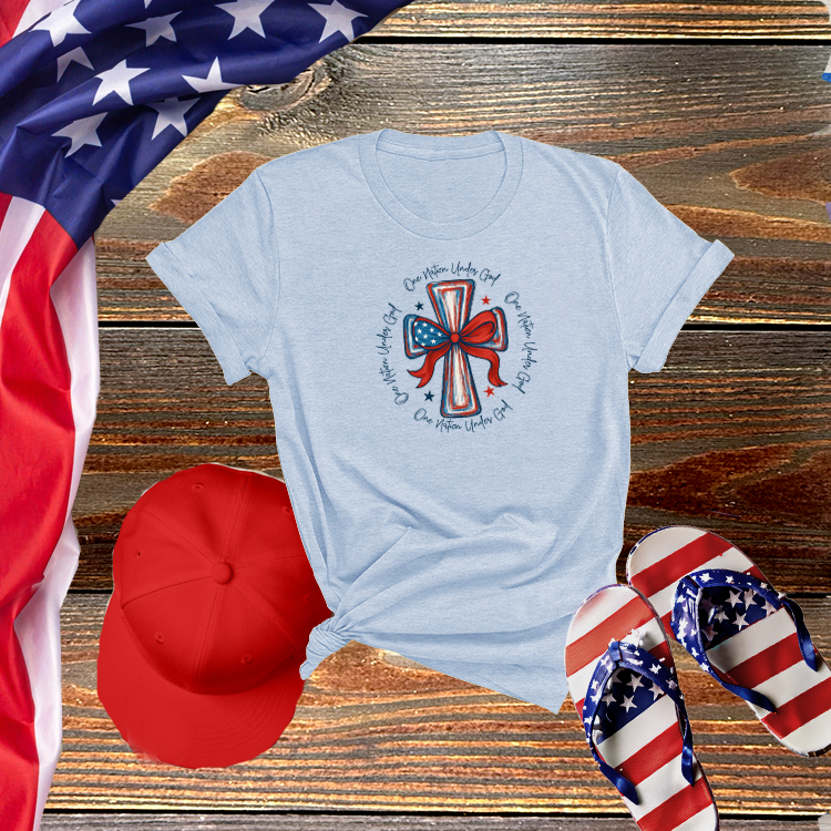 One Nation Under God Patriotic Cross