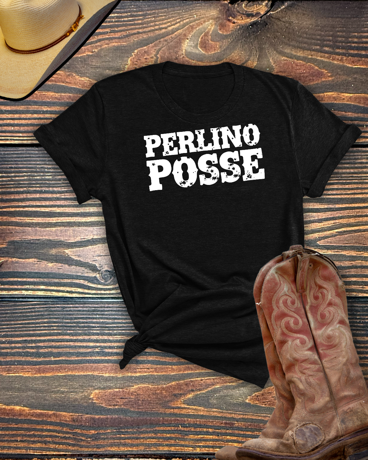 Perlino Posse Tshirt - Equine Devine