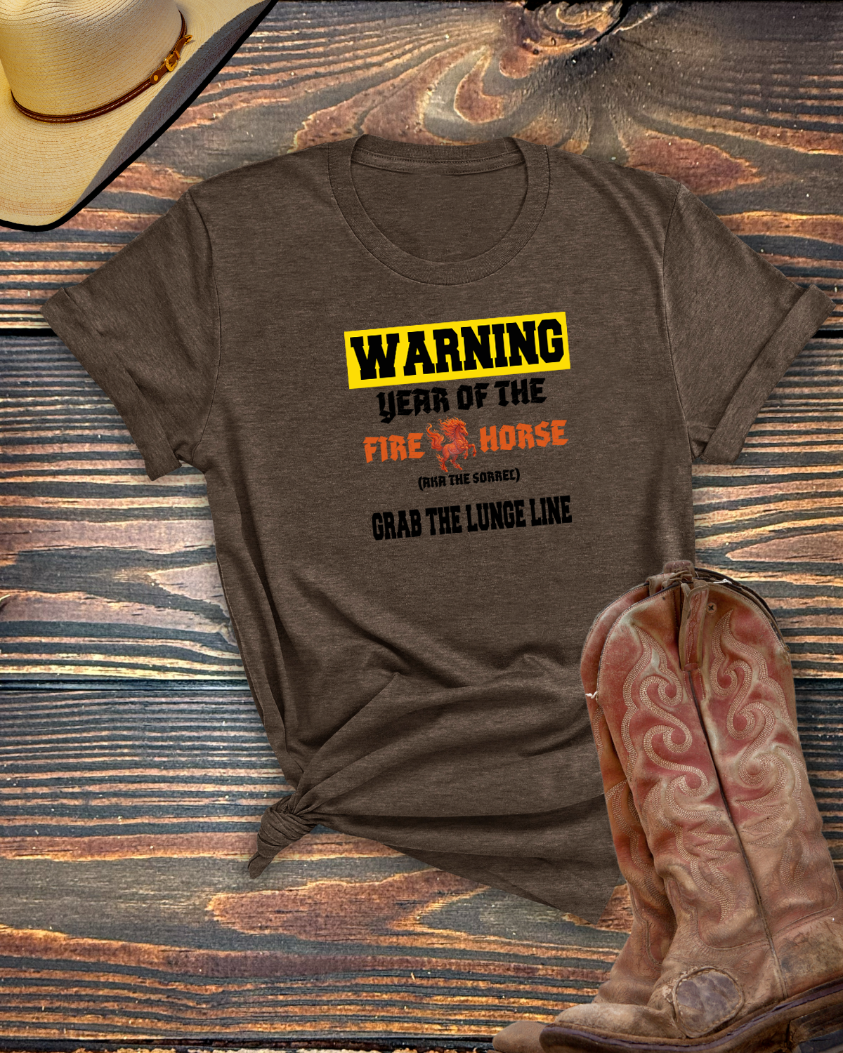 Year of the Fire Horse 2026 Sorrel Tshirt