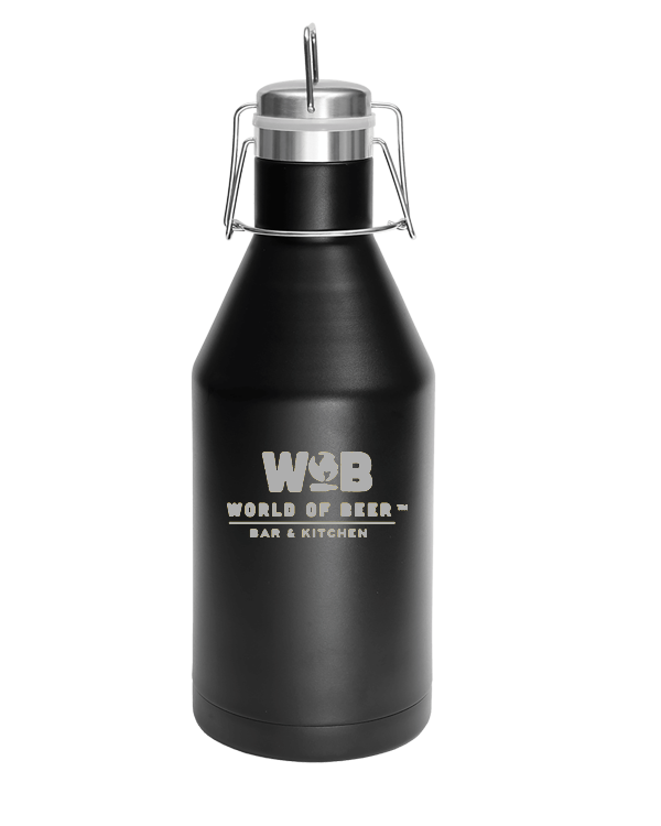 World of Beer Custom 64 oz. Stainless Steel Growler