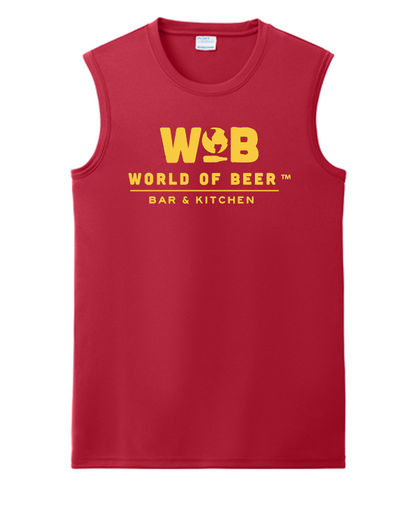 World of Beer Performance Sleeveless Tee