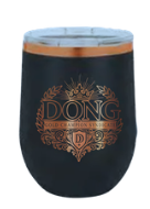 DONG Official  Black/Rose Gold Stemless Wine Tumbler with Standard Lid
