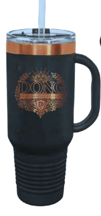 DONG Official  40 oz.  Black/Rose Gold  Tumbler