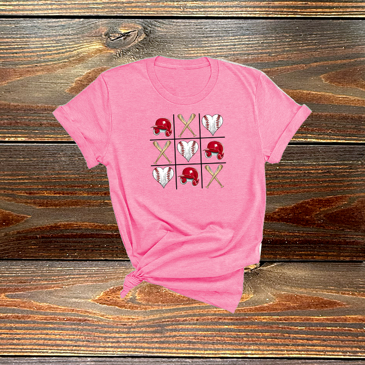Baseball Tic Tac Toe Tee