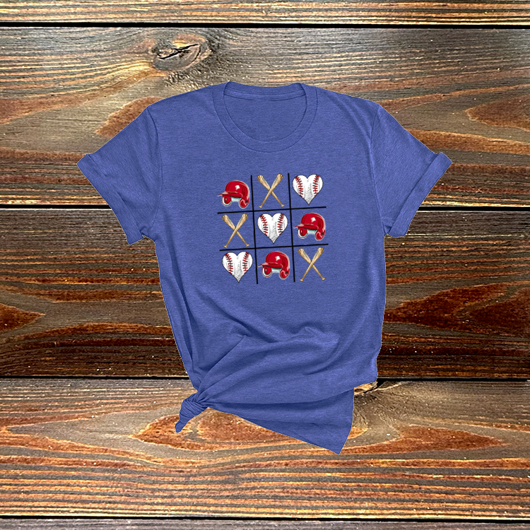 Baseball Tic Tac Toe Tee