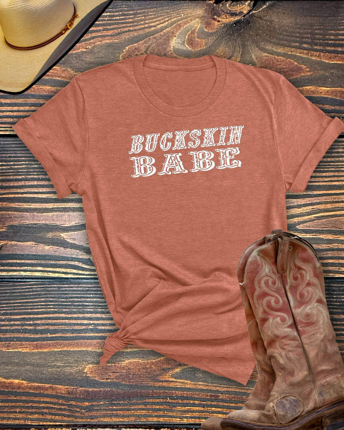 Buckskin Babe Tshirt - Equine Devine