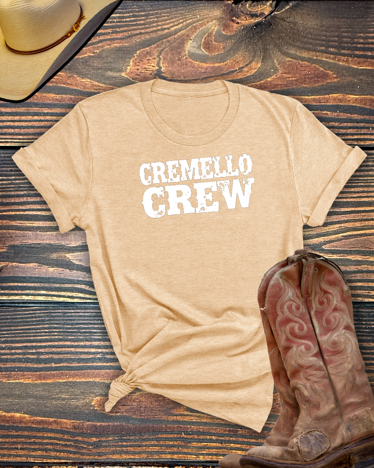 Cremello Crew Tshirt - Equine Devine