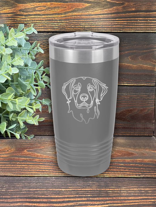 Golden Retriever 20 oz. Custom Stainless Steel Polar Camel Travel Mug