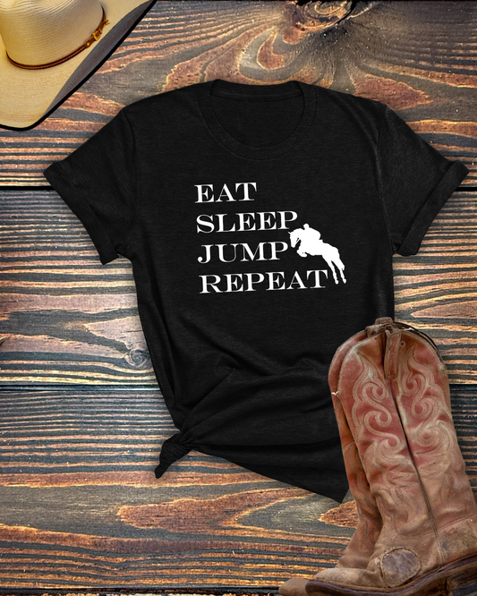 Eat Sleep Jump Repeat Tshirt