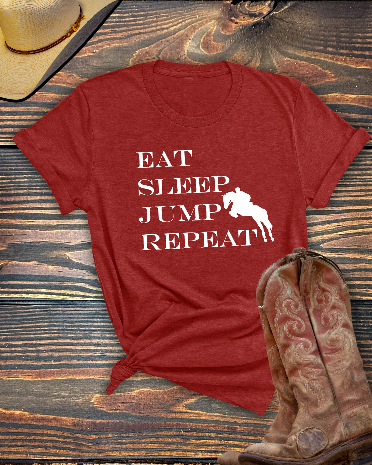 Eat Sleep Jump Repeat Tshirt