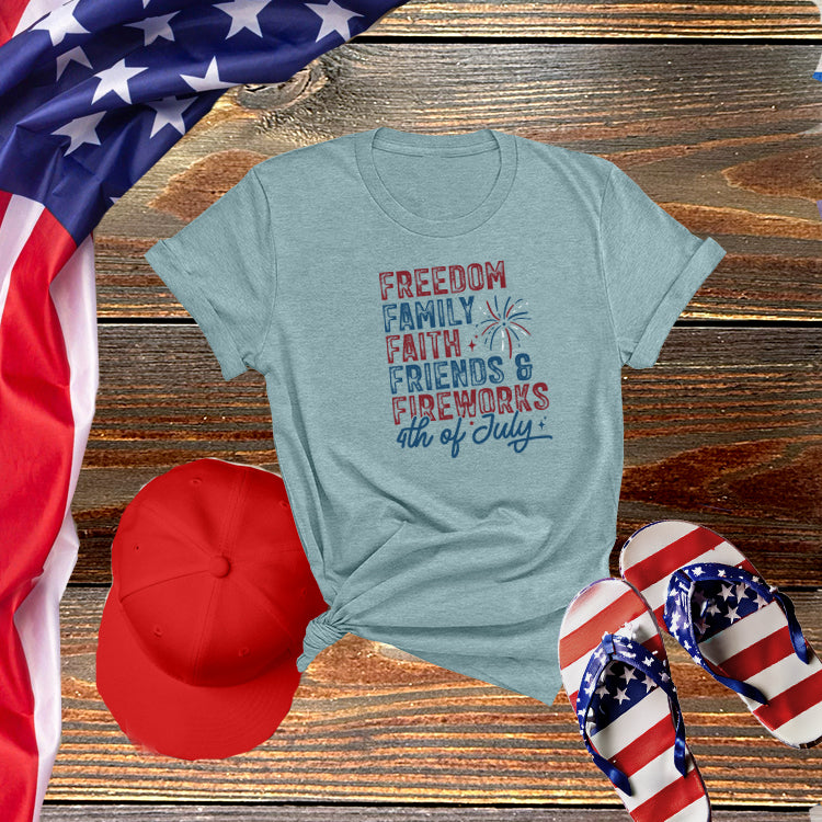 Faith Family Freedom Tee