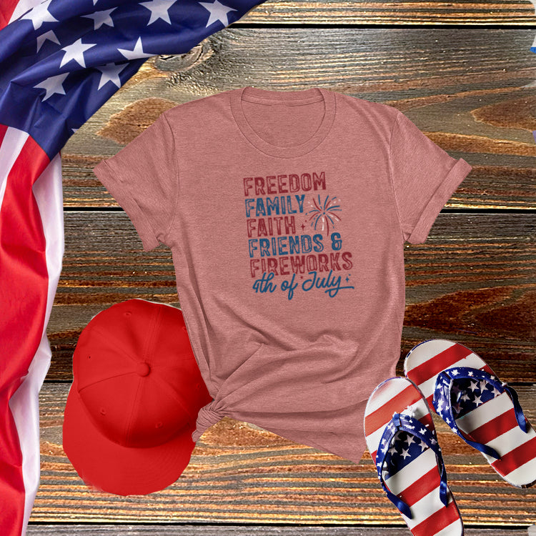 Faith Family Freedom Tee