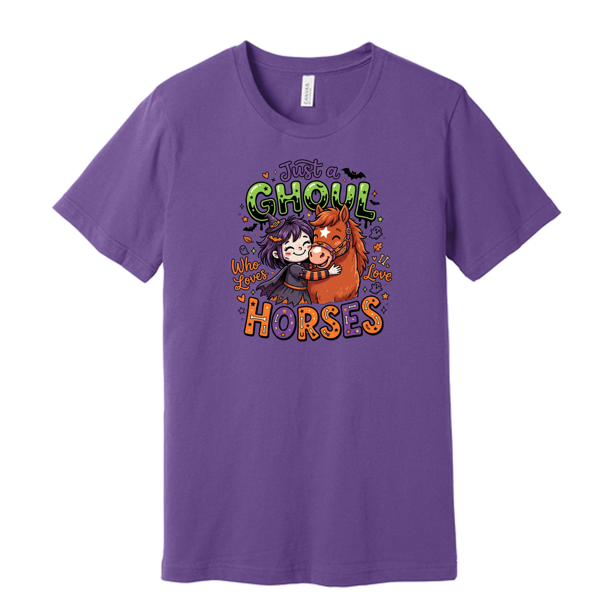 Just a Ghoul Who Loves Horses Tshirt