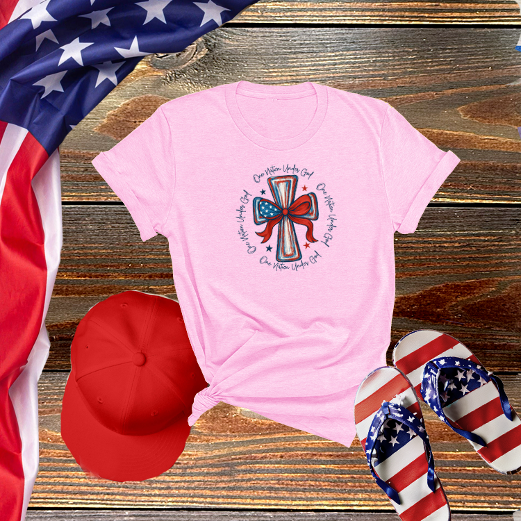 One Nation Under God Patriotic Cross
