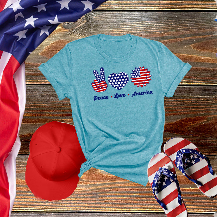 Peace Love America Tee