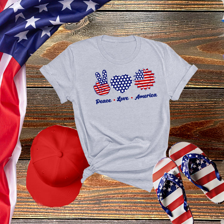 Peace Love America Tee