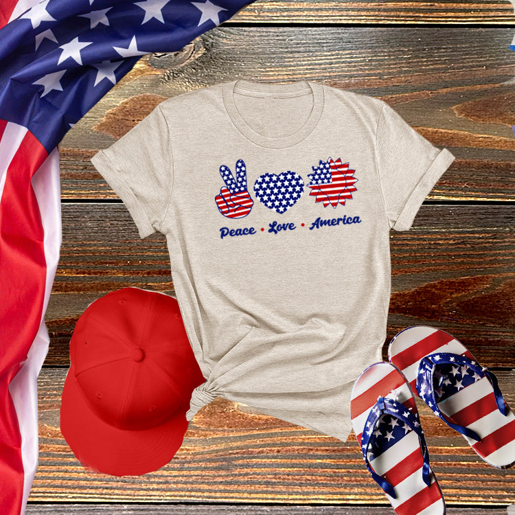 Peace Love America Tee