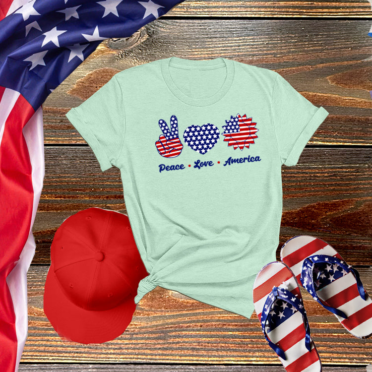 Peace Love America Tee