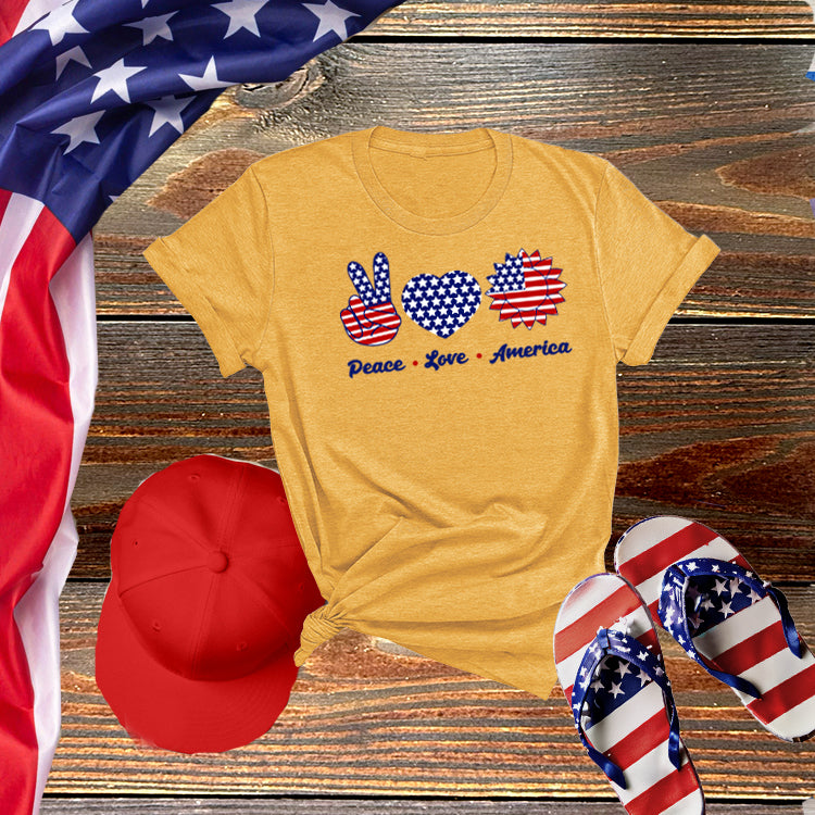 Peace Love America Tee