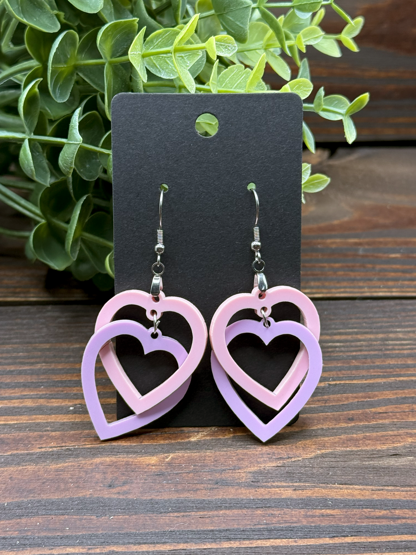Double Hanging Hearts