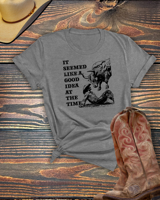 Seemed Like a Good Idea at the Time [Bull] Tshirt
