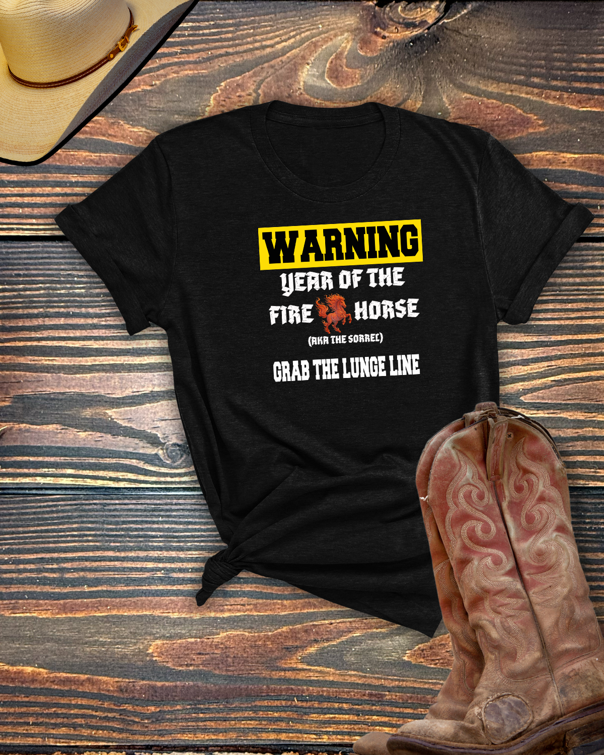 Year of the Fire Horse 2026 Sorrel Tshirt